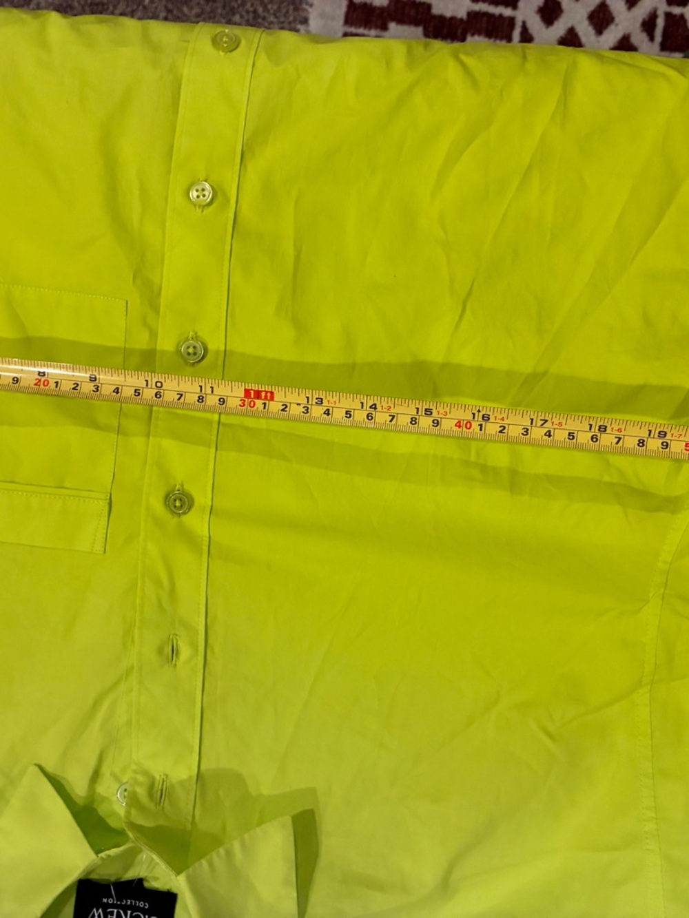 J. Crew Neon Lime Button-Up Shirt - Picture 5 of 8
